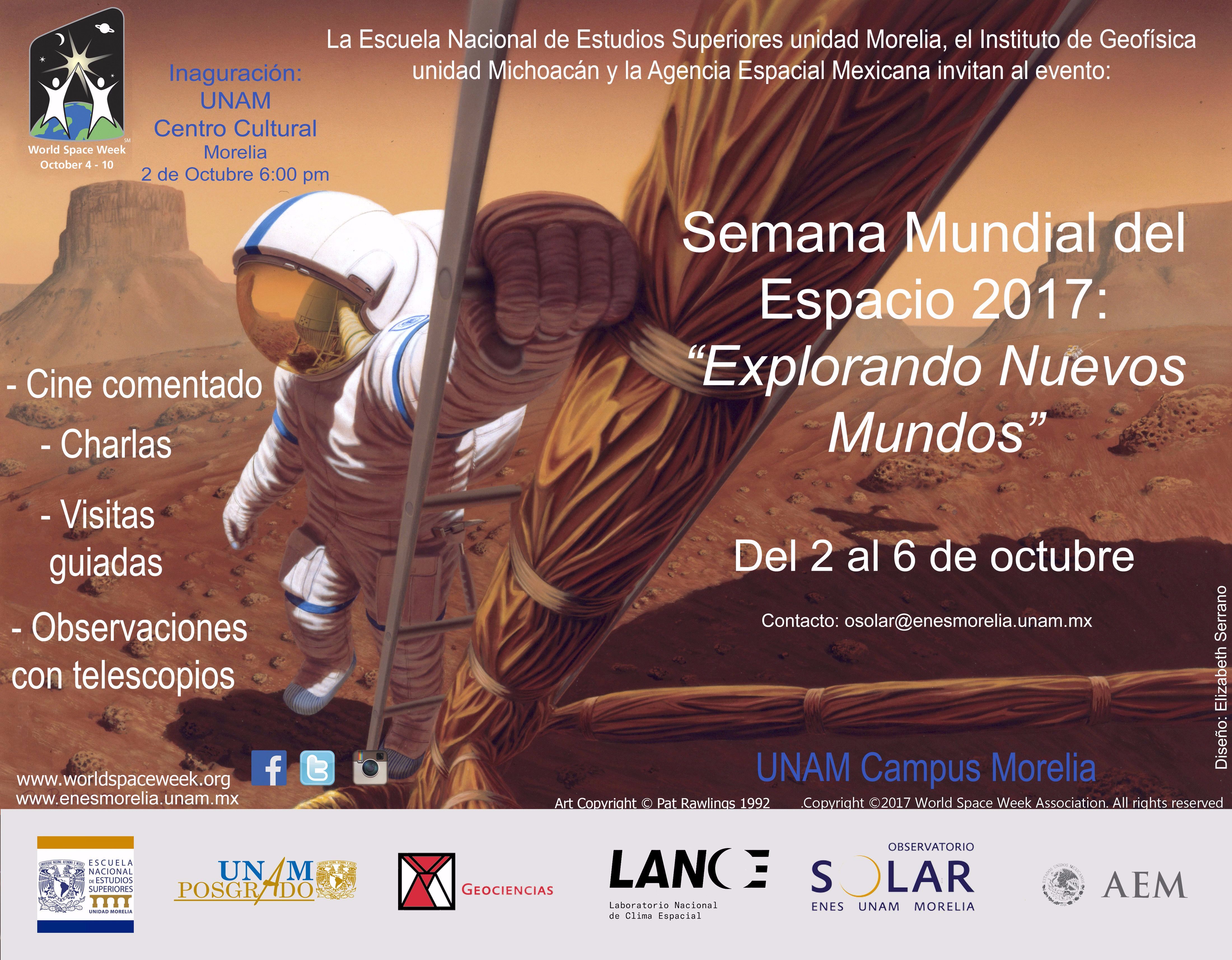 Inauguraci N De La Semana Mundial Del Espacio Enes Unidad Morelia